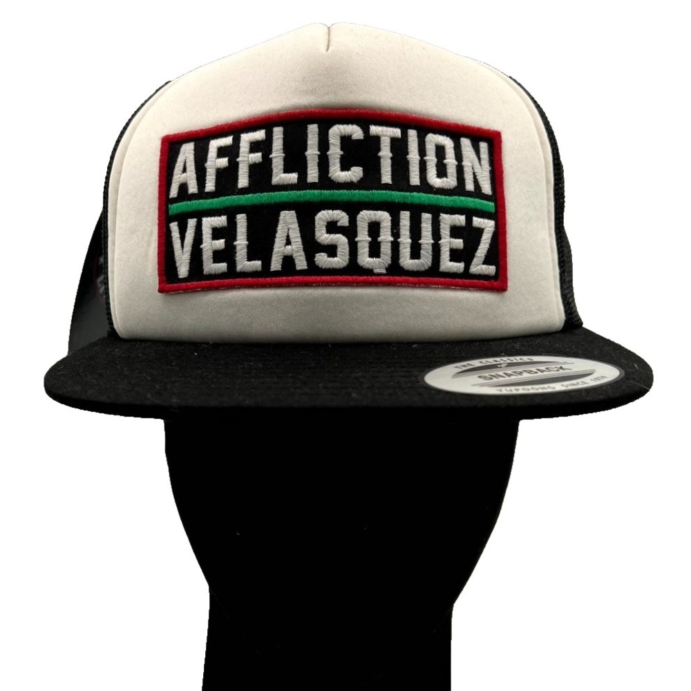 UFC Affliction Cain Velasquez‎ Official Trucker Hat Mens Black White Mexico NWT